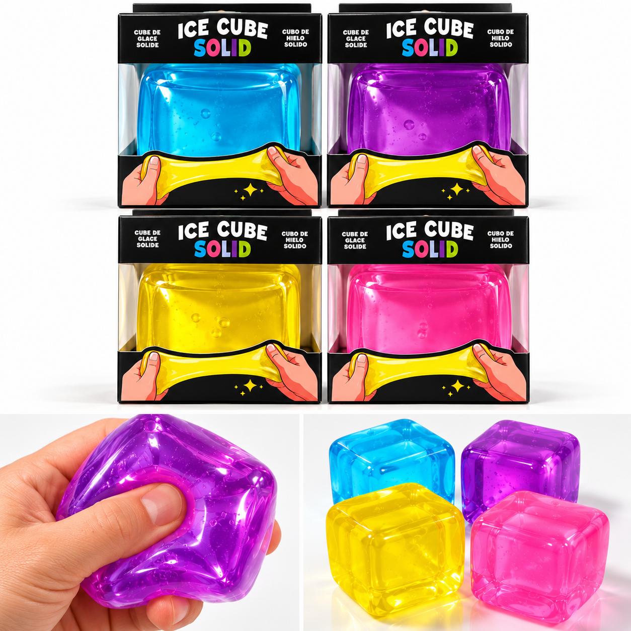 Squishy 2.2" Cube Sensory Toy Solid - Gallery 5