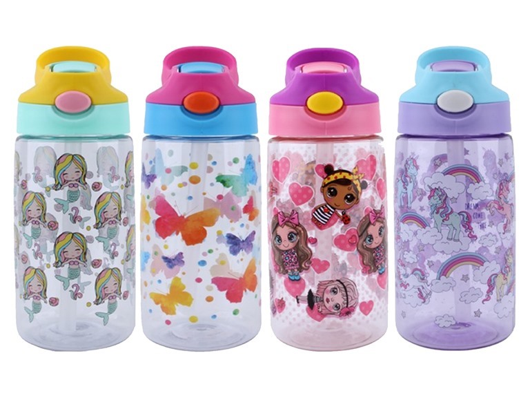 SPLASH WC - GIRL'S WATER BOTTLES - STYLE #1 - 4PK 16.9 