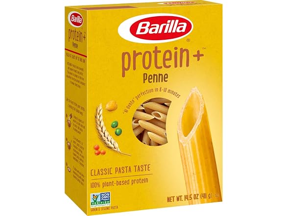8PK Barilla Plus Penne Pasta, 14.5 Ounce