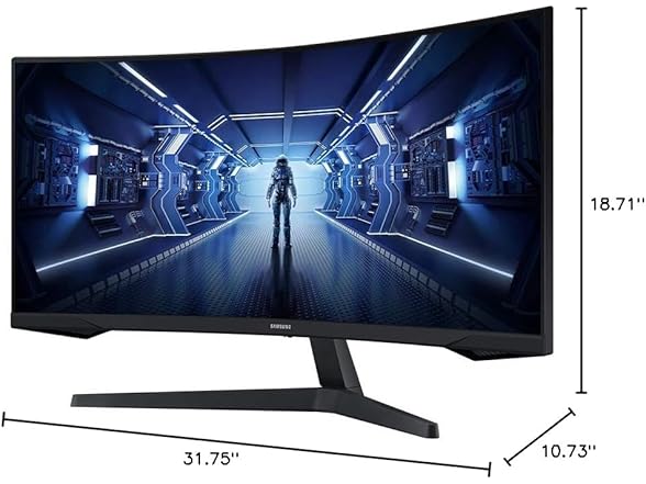 (NEW) Samsung 34' Odyssey G5 Ultra-Wide Gaming Monitor with Curved Screen (Open Box)