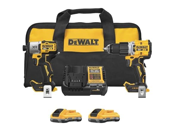 DEWALT DCK250QQ2 20V MAX XR Driver and Drill Kit