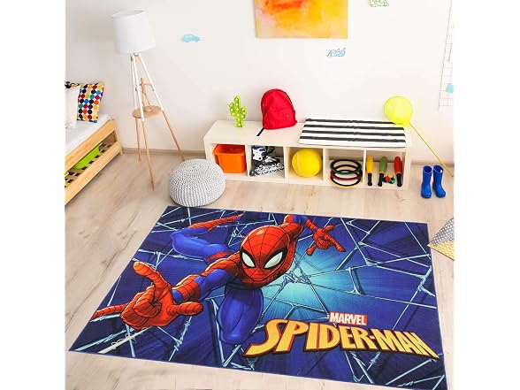 Gertmenian Spider-Man Rug 4x6 Navy