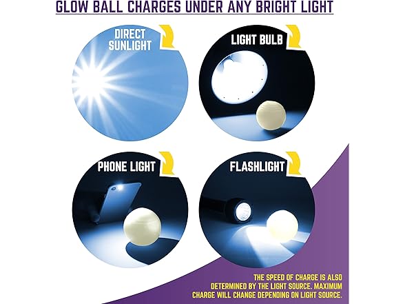 Chew King Glow Fetch Ball 2pk