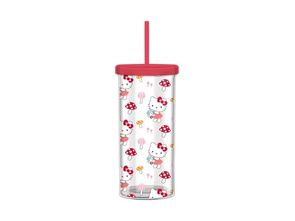 Hello Kitty Mushroom Plastic 20oz Cup