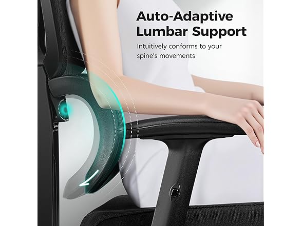 Ergonomic Office Chair High Back Desk Chair with Lumbar Supp (Open Box)