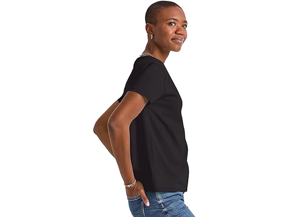 Hanes Black Comfort 3Pack Tees (XS)