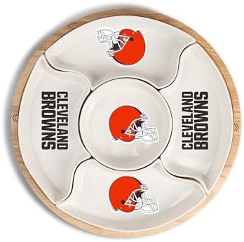 Memory Company NFL Wood Serving Compartment Tray