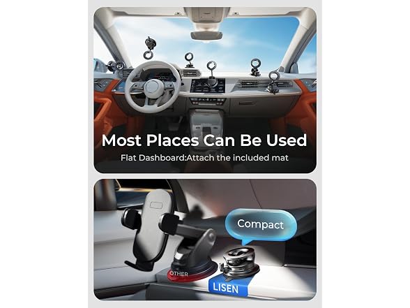 LISEN vacuum car mount holder