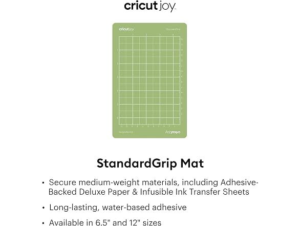 Cricut Joy StandardGrip Mat, 4.5" x 6.5