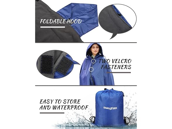 DUKUSEEK Hooded Waterproof Stadium Blanket