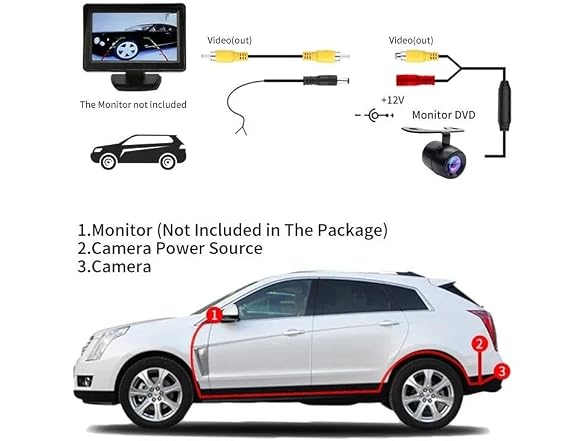 Generic APP-Auto-136 HD Car Rear View Backup Camera