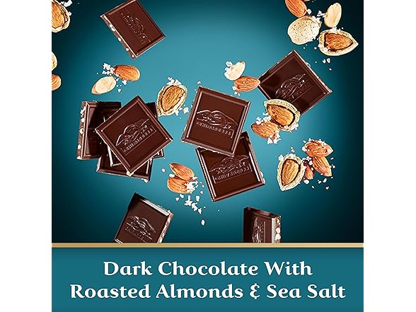 Ghirardelli Dark Sea Salt Almond Squares
