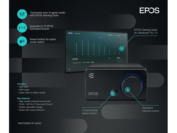 EPOS GSX 300 External Computer Sound Card
