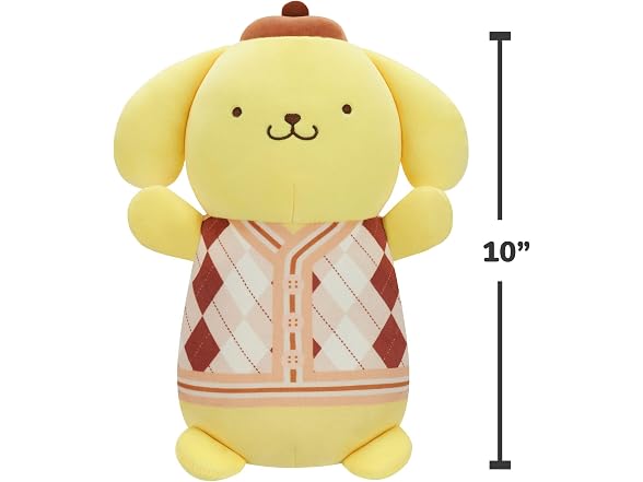 Squishmallows Original Sanrio 10in Plaid Pompompurin HugMees