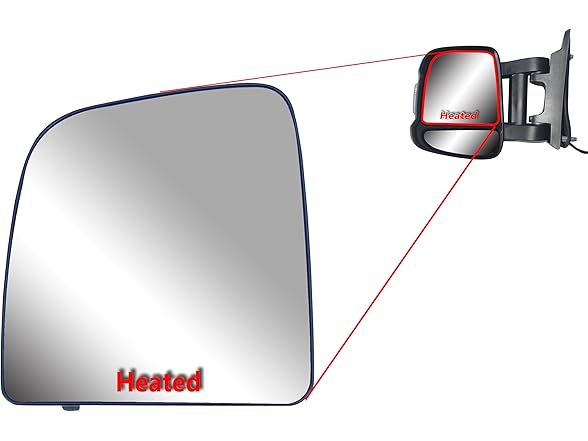 Replacement Driver Left Side Upper Mirror Glasses