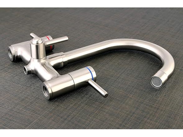 Kingston KS8358DL Freestanding Tub Faucet, Br Nickel