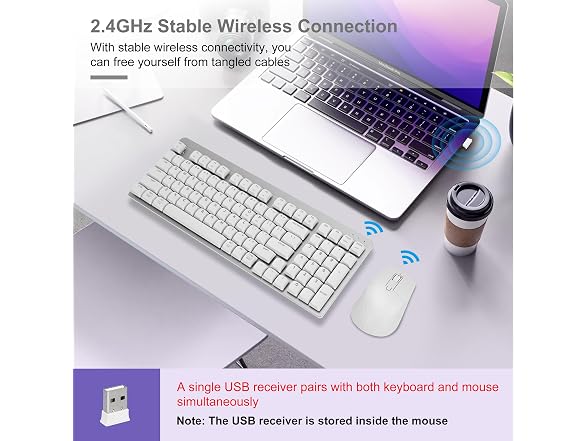 LeadsaiL Wireless Keyboard and Mouse