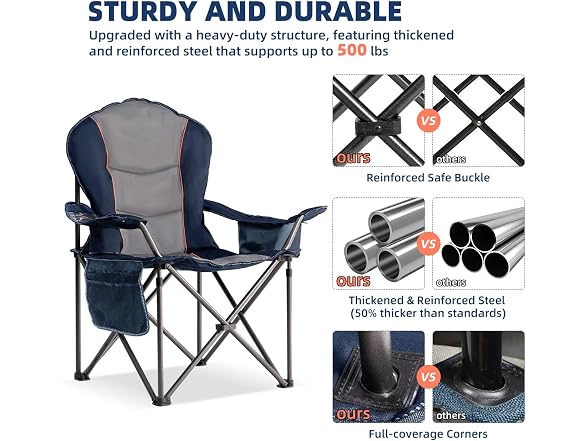 Foristrail Camping Chair with Side Table