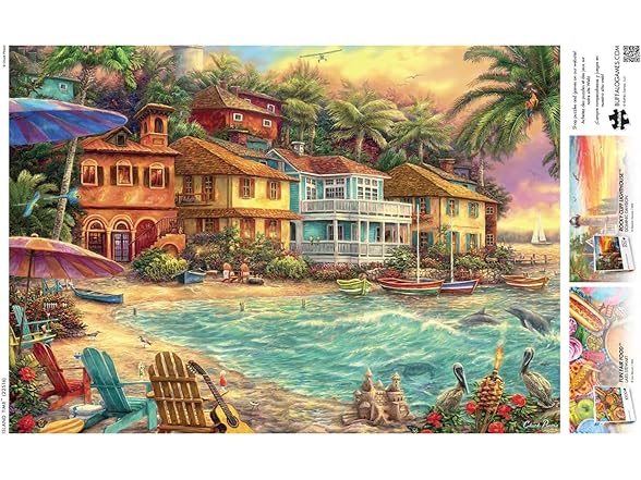 Chuck Pinson - Island Time - Large Piece Jigsaw Puzzle