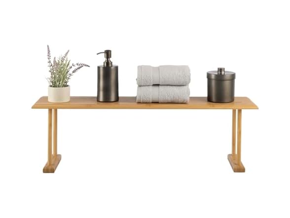 Lavish Home Bamboo Sink Shelf