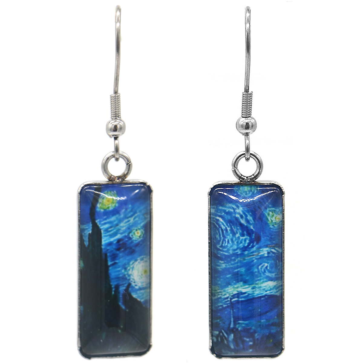A Starry Night Hook Earrings - Gallery 3