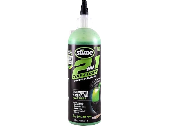 Slime 10193-6PK 2-in-1 Tire and Tube Sealant Puncture Repair Sealant