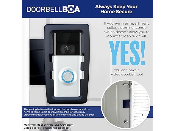 DOORBELLBOA DoorbellBoa Anti-Theft Video Doorbell Door