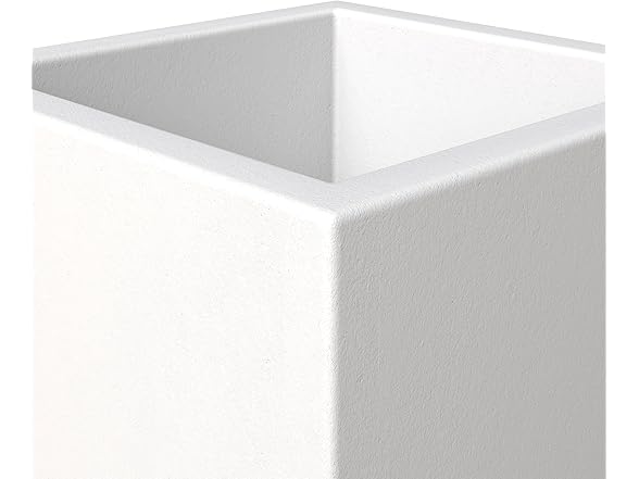 LeisureMod FLP9W Fern Planter White, 9"