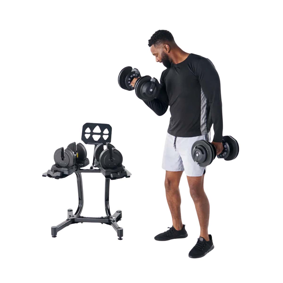 Echelon Strength Adjustable Dumbbells with Stand - Gallery 13