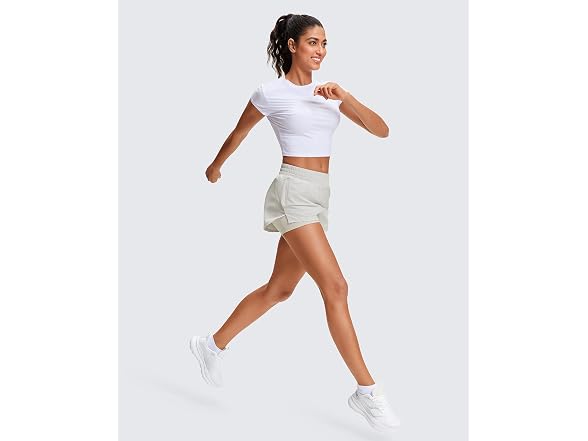 Stelle Women (S) Running Shorts Gym Zip Shorts