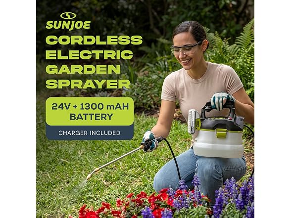 Sun Joe 1 Gallon 24-Volt Sprayer