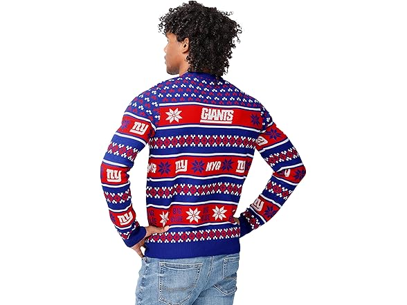 NEW YORK GIANTS Big Logo Ugly Sweater (M)