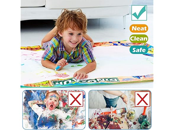 Jasonwell doodle mat Dinosaur