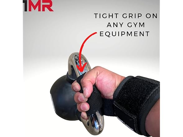 1MR PRO Weight Lifting Straps with Wrist