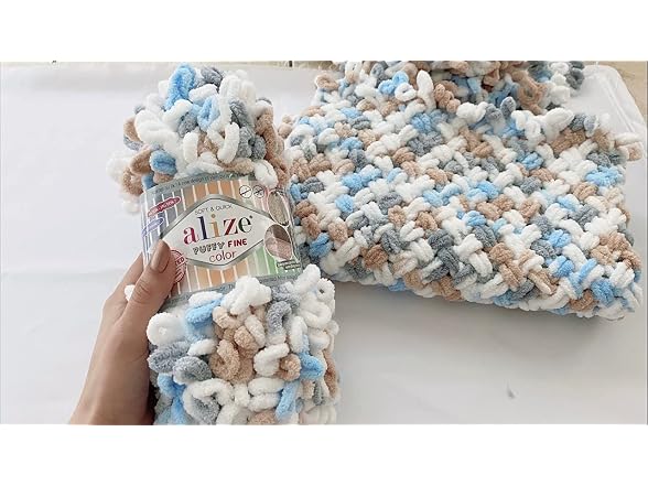 Alize Puffy Color Yarn Baby Blanket Yarn