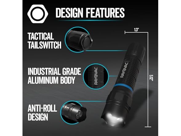 Energizer Rayovac T2000 LED Flashlight 3 Pack