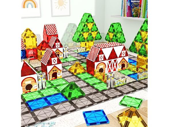 Magnetic Tiles Garden Farm Animal Set