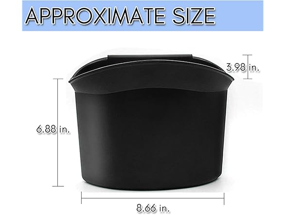 Zone Tech GC0016 Portable Hanging Mini Car Garbage Can B