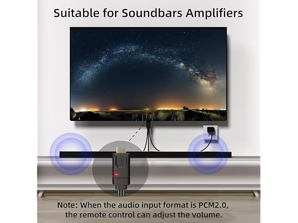 YEUGICEO HDMI eARC to Optical Converter