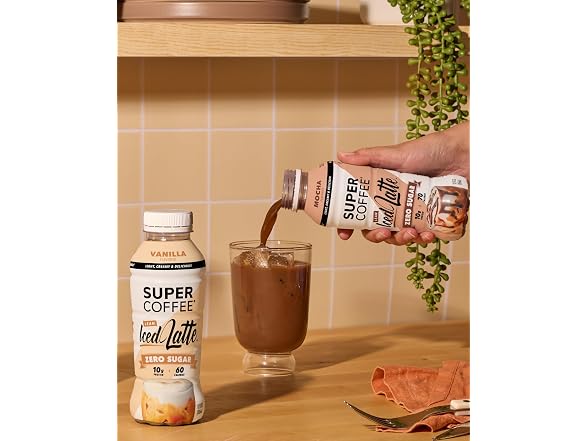 12pk SUPER COFFEE, Keto Protein Coffee Iced Mocha