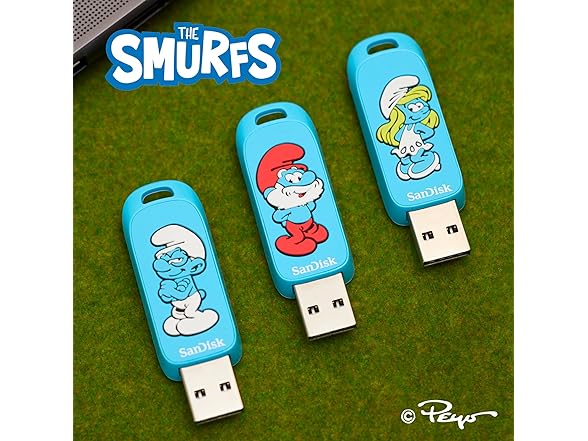SanDisk 64GB Smurfs USB Flash Drive