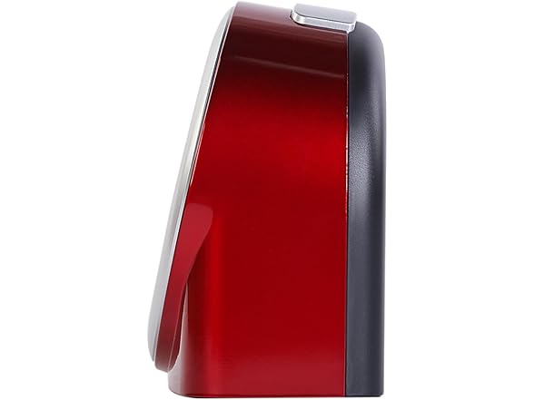 SEIKO Non Ticking Bedroom Alarm Clock, Red, 5 Inches