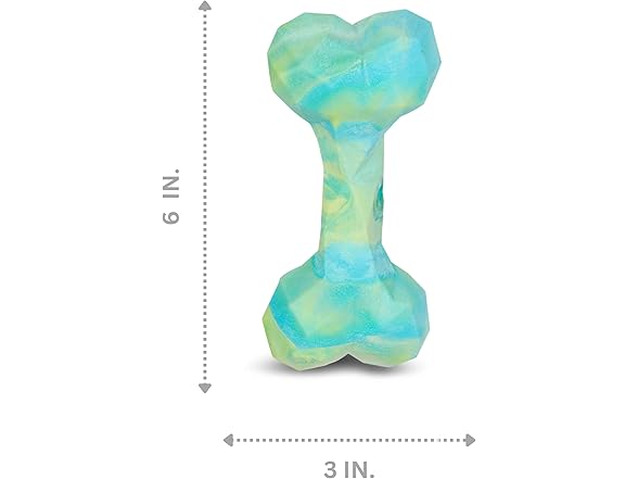Bow Wow Pet Ombre Geo Bone Dog Chew Toy