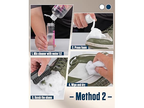 Jevvu Shoe Cleaner Kit with 3 Brushes Towel