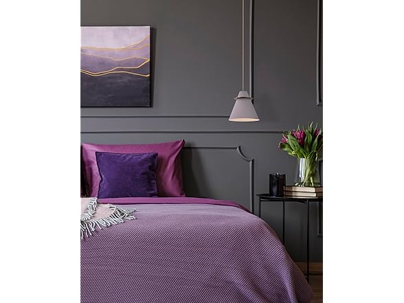 1-Light Pendant Grey with Gold 61"