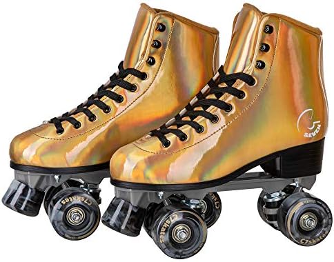 C7skates Forget Me Not Quad Roller Skates (Farrah, Women's 9 / Men's 8)