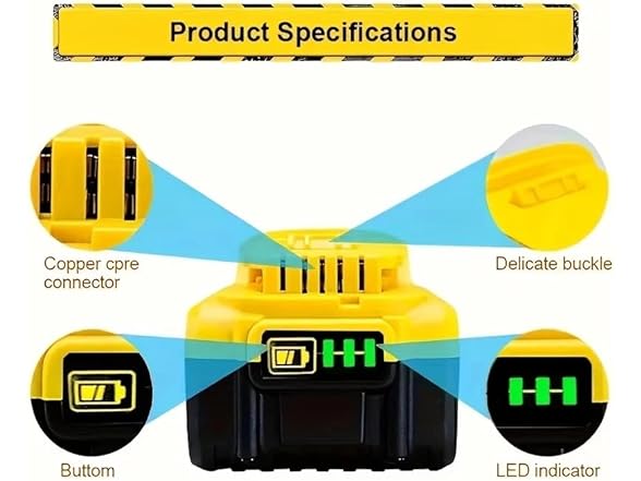 Simple Plus+ 20V 8.4Ah Replacement Battery for Dewalt