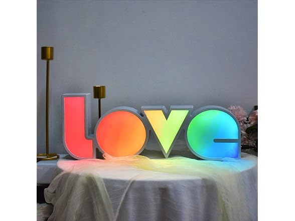 GUOCHENG LED Love Sign Lights - Love Marquee Signs Lamp