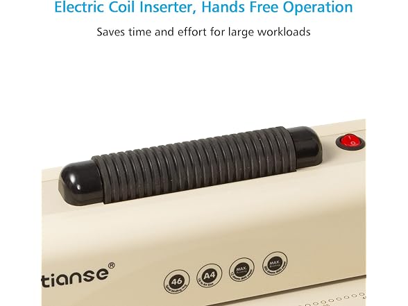 TIANSE Binding Machine - Electric Coil Plastic/Met