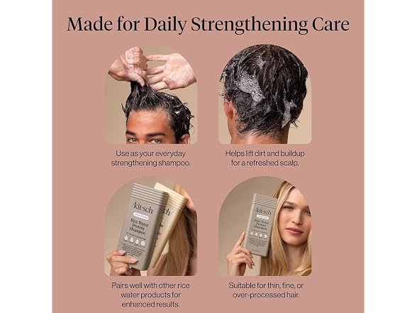 Kitsch Strengthening Rice Water Shampoo for Hair